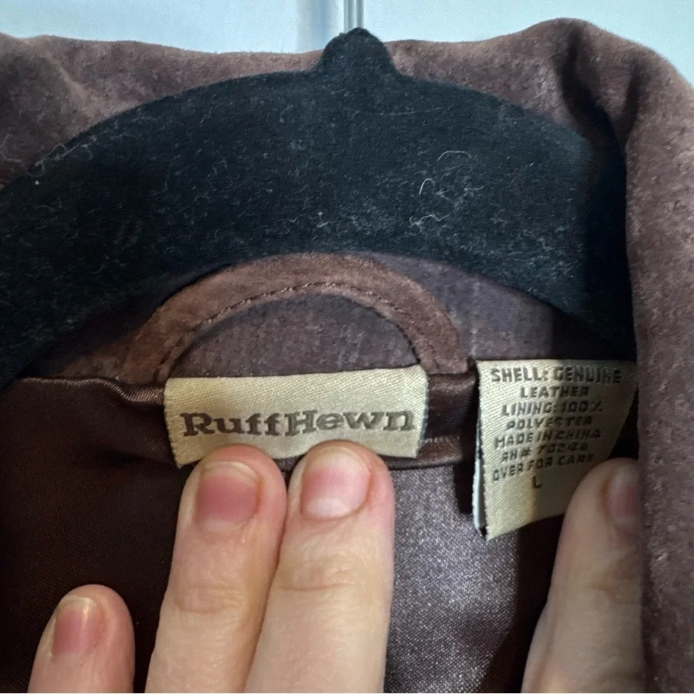 Ruff Hewn | Jackets & Coats | Vintage Y2k Ruff Hewn Suede Leather ...